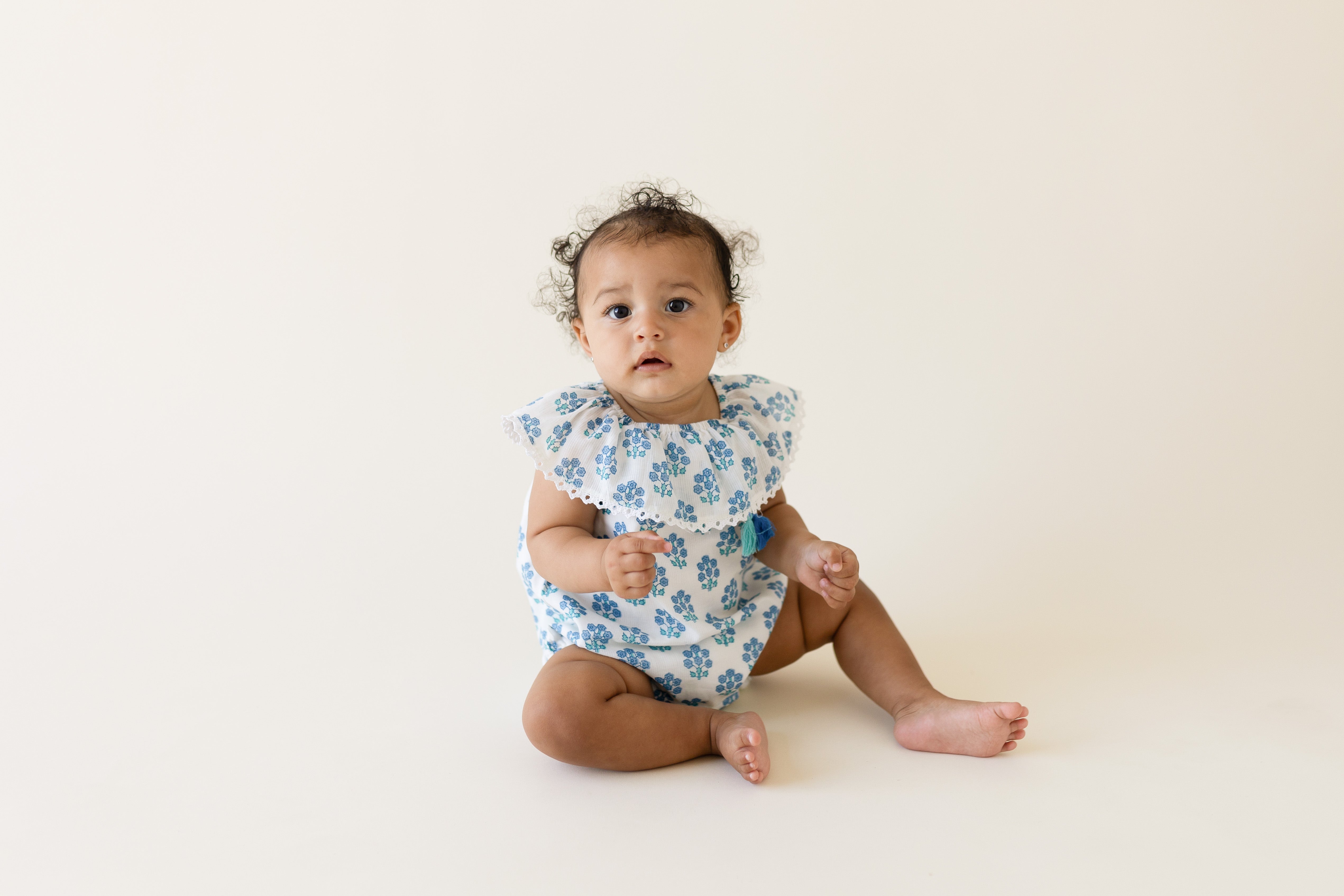 Cotton Babygrow in Blueberry Print