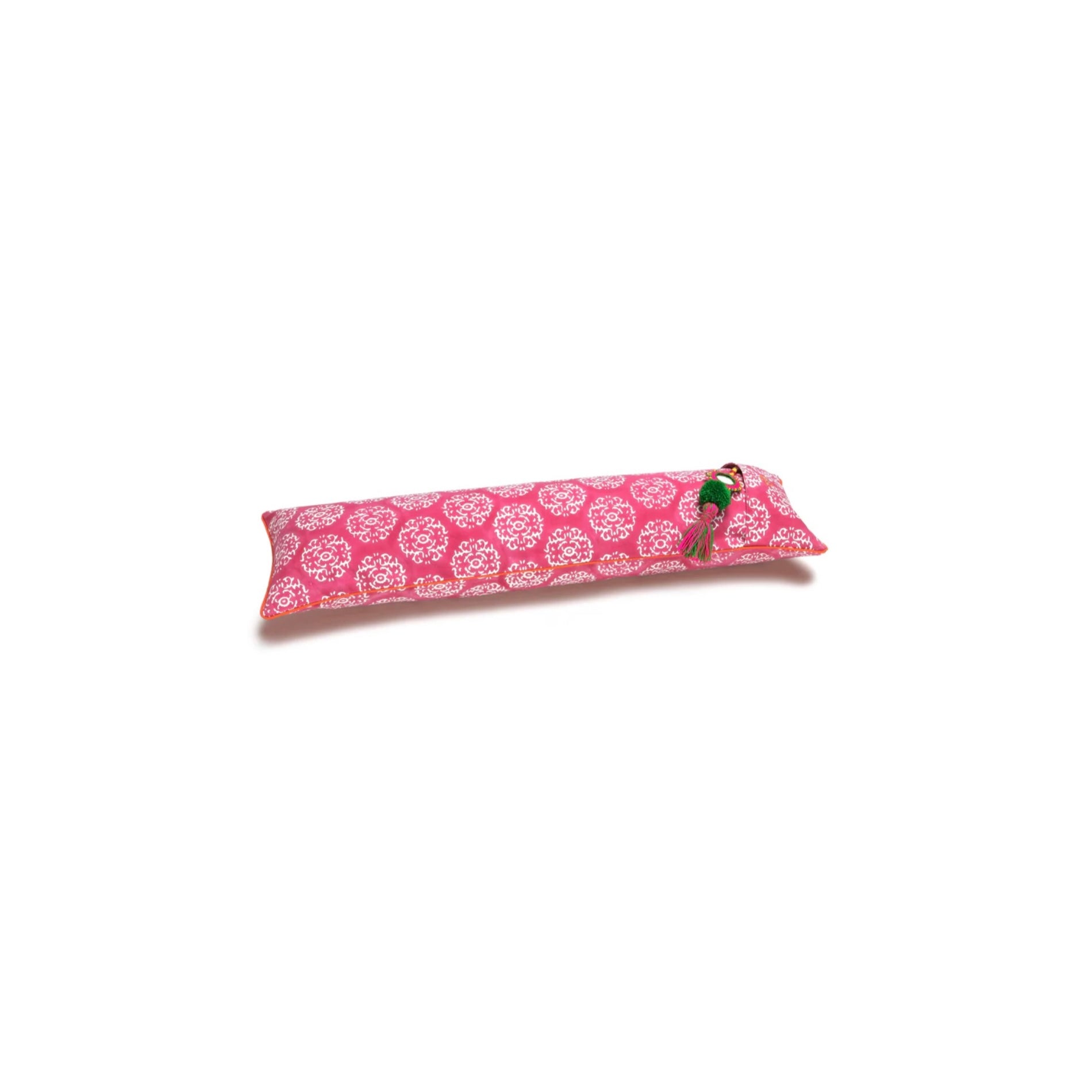 Fuchsia Suzani Pranayama Yoga Bolster