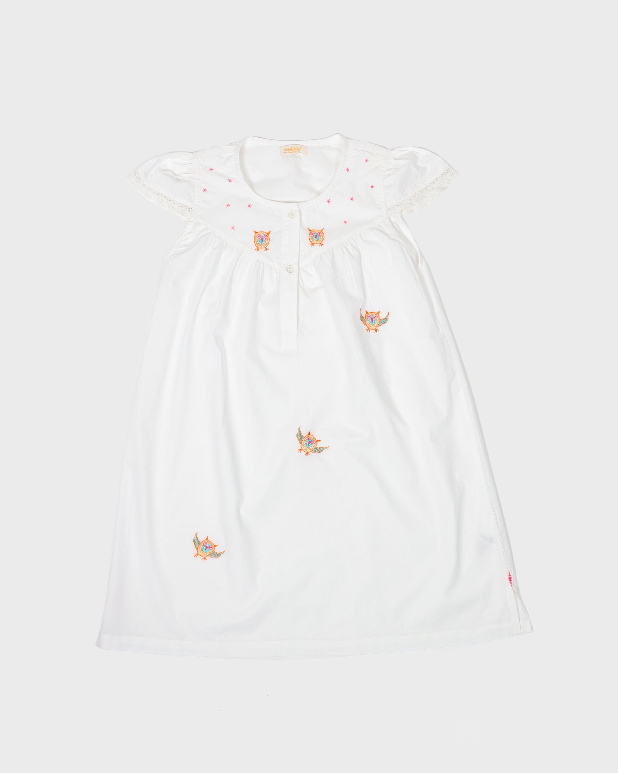 Girls Cotton Owl Nightie